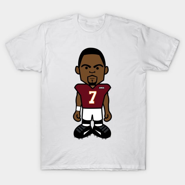 Angry Vick Football Cartoon by AiReal Apparel T-Shirt by airealapparel